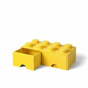 LEGO úložný box 8 s šuplíkmi - žltá