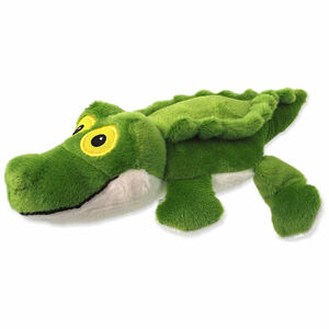 Hračka DF Silent Squeak krokodýl zelený 30cm