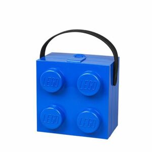 LEGO box s rukoväťou - modrá