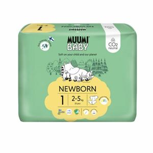 Muumi Baby 1 Newborn 2–5 kg (25 ks), eko plienky