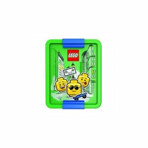 Lego Iconic Boy box na desiatu - modrá / zelená