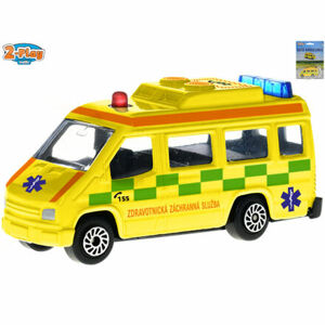 Mikro Trading 2-Play Traffic Ambulancia SK 8cm kov voľný chod na karte