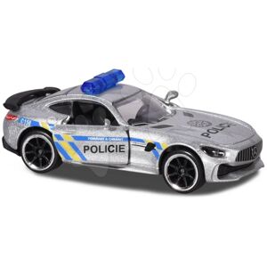 Autíčko policajné Polícia Majorette kovové otvárateľné dĺžka 7,5 cm česká verzia
