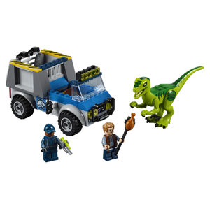 LEGO Juniors Jurassic World 10757 Raptor a záchranárske vozidlo