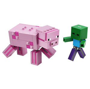 Lego Minecraft 21157 Veľká figúrka: Prasa a malé zombie