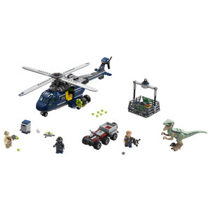 LEGO Jurassic World 75928 Blue a prenasledovanie helikoptérou