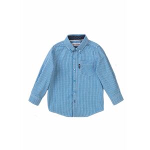 Košeľa chlapčenská s dlhým rukávom, Minoti, Grade 2, modrá - 92/98 | 2/3let