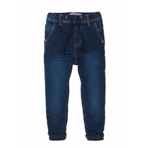 Nohavice chlapčenské podšité džínsové s elastanom, Minoti, 7BLINEDJN 2, modrá - 98/104 | 3/4let