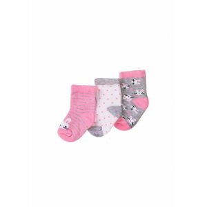 Ponožky dievčenské 3pack, Minoti, NBG SOCK 21, dievča - 68/80 | 6-12m