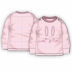 Detské tričko z BIO bavlny, Minoti, Blush 1, ružová - 56/62 | 0-3m
