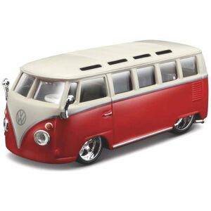 Bburago Volkswagen Van Samba 1:32 Plus, červená/biela, W012157