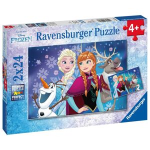 Ravensburger Detské puzzle Disney Ľadové kráľovstvo 2x24 dielikov