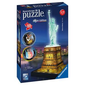 Ravensburger 3D puzzle Socha Slobody 3D (Nočné edícia) 108 dielikov