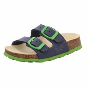 Chlapčenské korkové papuče FOOTBED, Superfit, 0-800111-8200, zelená - 33