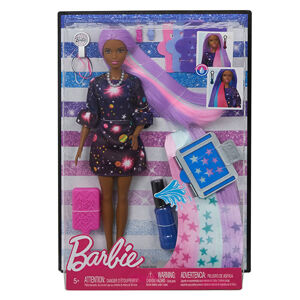 Mattel Barbie s žužu vlasmi Černoška