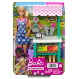 Mattel Barbie FARMÁRSKY STÁNOK S BÁBIKOU