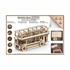 Wooden City 3D mechanické puzzle -Londýnsky autobus