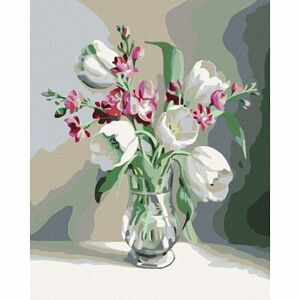 Zuty Diamantové maľovanie - Biele tulipány