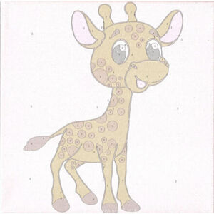 SMT Maľovanie podľa čísel na plátno 20x20cm - Žirafa