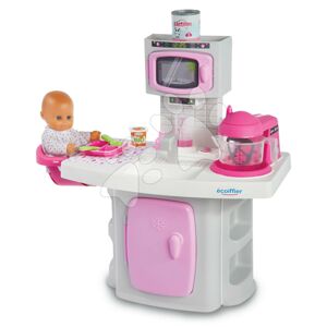 Kuchynské štúdio pre bábiku The Baby's Kitchen Écoiffier s varením a jedálenským kútikom od 18 mes