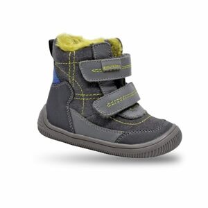Chlapčenské zimné topánky Barefoot RAMOS GREY, Protetika, sivá - 34