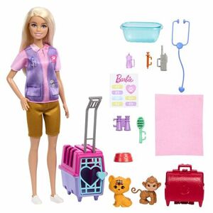 Mattel Barbie BÁBIKA ZACHRAŇUJE ZVIERATÁ - BLONDÝNKA