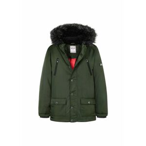 Chlapčenský kabát s kapucňou, Minoti, 11COAT 21, khaki - 146/152 | 11/12let
