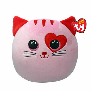 TY Squishy Beanies FLIRT, 22 cm - ružová mačička (1)