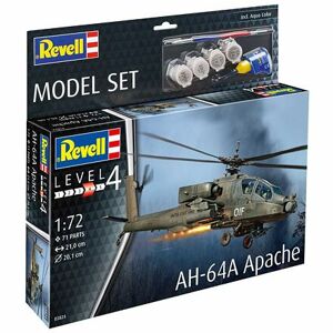 Revell ModelSet vrtuľník 63824 - AH-64A Apache (1:72)
