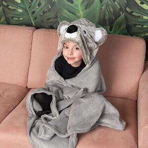 Cozy Noxxiez BL811 Koala - hrejivá deka s kapucňou so zvieratkom a labkovými vreckami