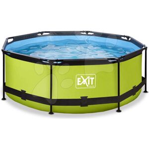 Bazén s filtráciou Lime pool Exit Toys kruhový oceľová konštrukcia 244*76 cm zelený od 6 rokov