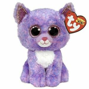 TY Beanie Boos CASSIDY, 24 cm - levanduľová mačka