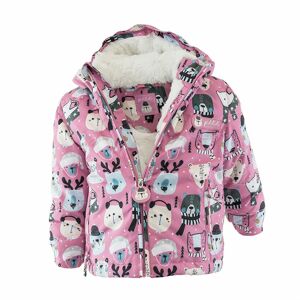 zimná dievčenská bunda s kožušinou, Pidilidi, PD1130, dievča - 98 | 3roky