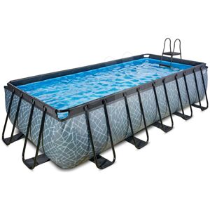 Bazén s filtráciou Stone pool Exit Toys oceľová konštrukcia 540*250*122 cm šedý od 6 rokov