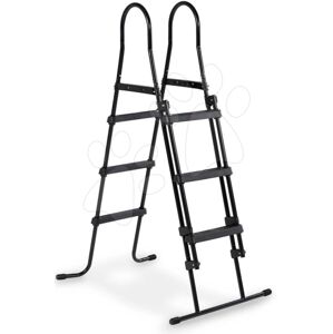 Schody k bazénu pool ladder Exit Toys pre výšku 91 - 107 cm kovový rám protišmykové čierne