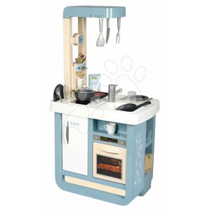Kuchynka elektronická Bon Appetit Kitchen Smoby s kávovarom a chladnička s rúrou na pečenie 23 doplnkov 96 cm výška/49 cm pult