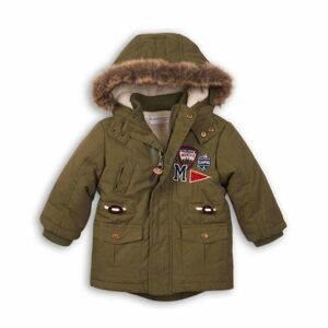 Kabát chlapčenský zimní Parka, Minoti, GREAT 2, khaki - 68/80 | 6-12m