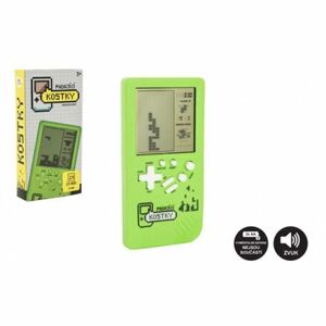 Teddies Digitálna hra Padajúce kocky na batérie so zvukom, zelená