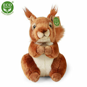 Rappa Plyšová veverička sediaca 23 cm ECO-FRIENDLY