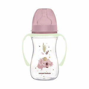 Canpol babies Antikoliková fľaša EasyStart SLEEPY KOALA 240ml ružová