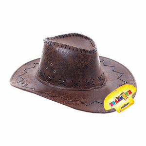 Rappa Detský kovbojský klobúk hnedý