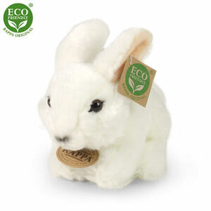 Rappa Plyšový králik biely 16 cm ECO-FRIENDLY