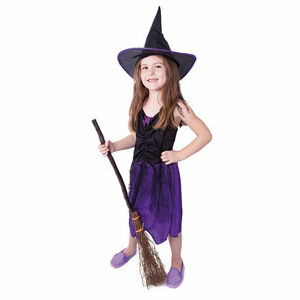 Rappa Detský kostým čarodejnice fialová s klobúkom (S) e-obal