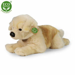 Rappa Plyšový pes zlatý retriever ležiaci 39 cm ECO-FRIENDLY