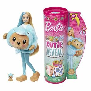 Barbie CUTIE REVEAL BARBIE V KOSTÝME - MACKO V MODROM KOSTÝME DELFÍNA