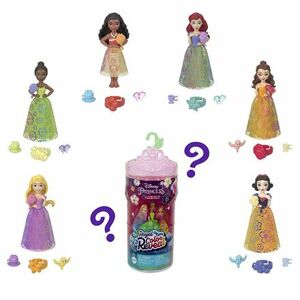 Mattel Disney Princess COLOR REVEAL KRÁĽOVSKÁ MALÁ BÁBIKA S KVETY, viac druhov