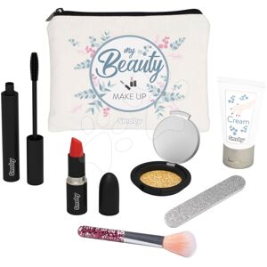 Kozmetická taštička s kozmetikou My Beauty Make Up Set Smoby so špirálou, rúžom, očný tieň so štetcom a pilníkom