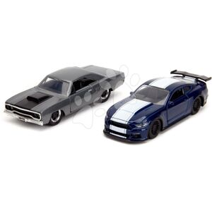 Autíčka Ford Mustang a Plymouth Road Runner Fast & Furious Twin Pack Jada kovové dĺžka 12 cm 1:32