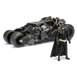 Autíčko Batman The Dark Knight Batmobile Jada kovové s otvárateľným kokpitom a figúrkou Batmana dĺžka 20,5 cm 1:24