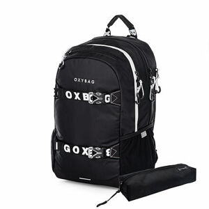 Oxybag Študentský batoh + etue OXY Sport Black & White